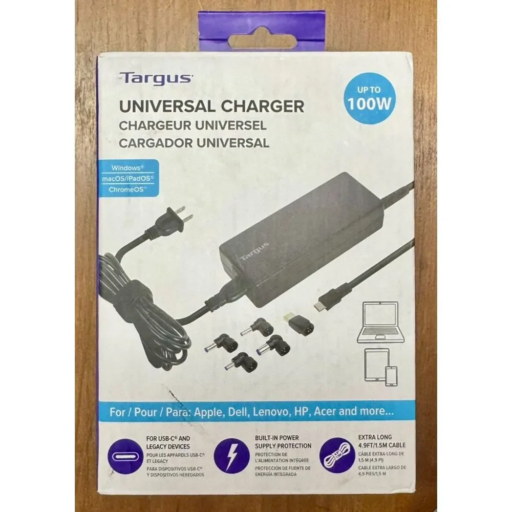 Targus - 100W Universal USB-C & Legacy Charger Kit